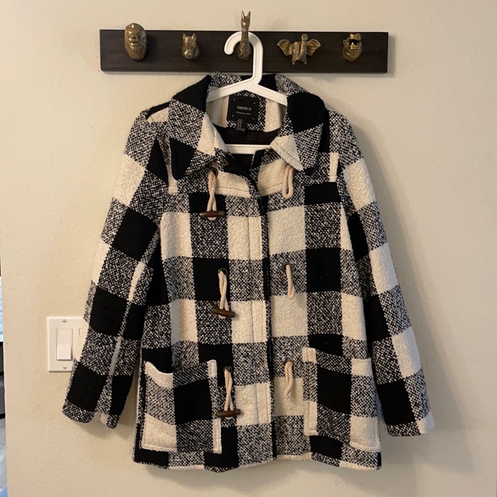 Forever 21 Premium Label Plaid Jacket